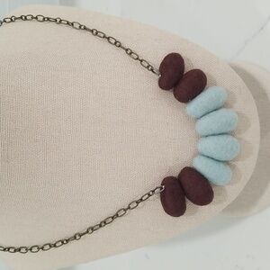 Handcrafted Felt Beaded Necklace